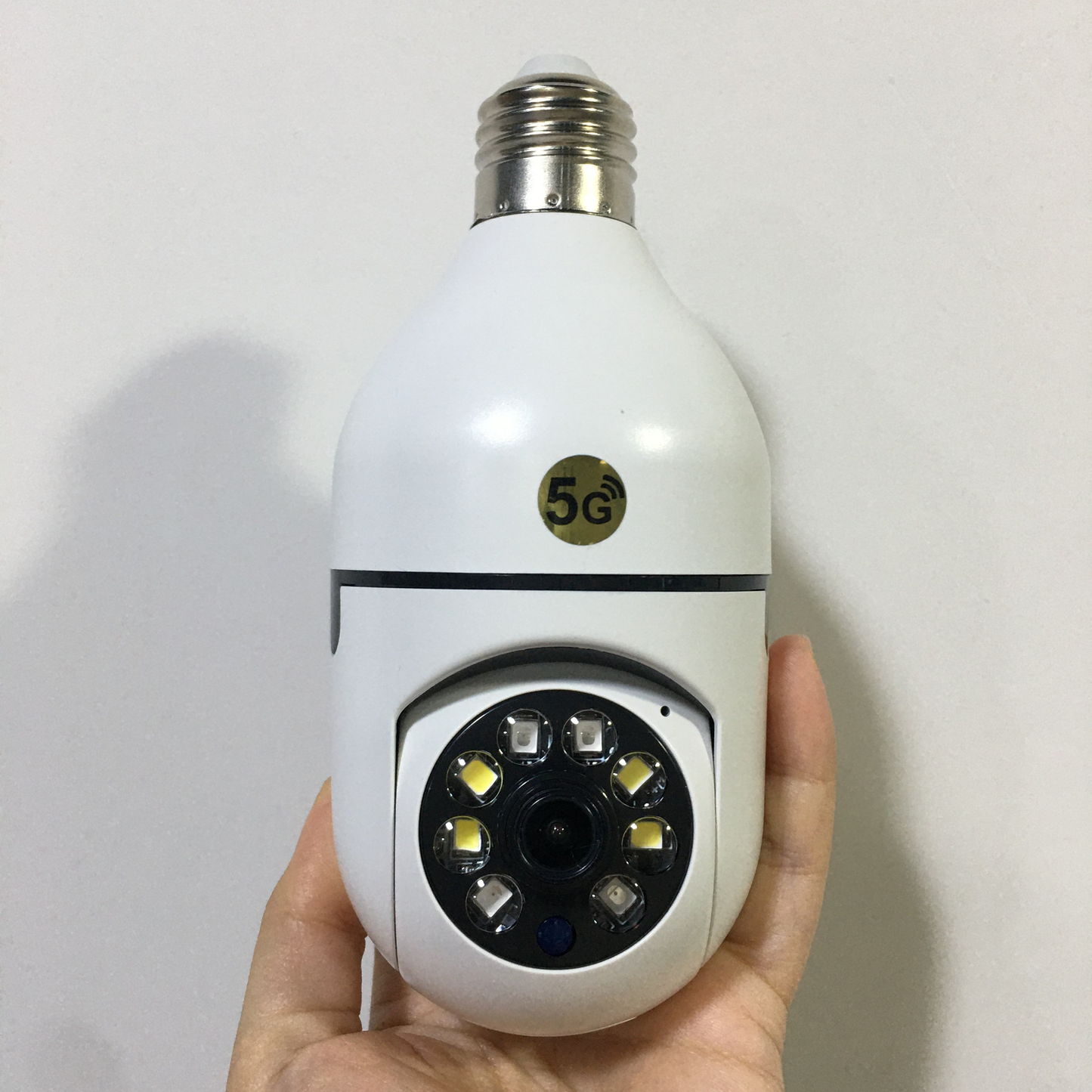 YI IOT 5G 1080P E27 WiFi Light Bulb Camera - 360° PTZ, Night Vision CCTV Security